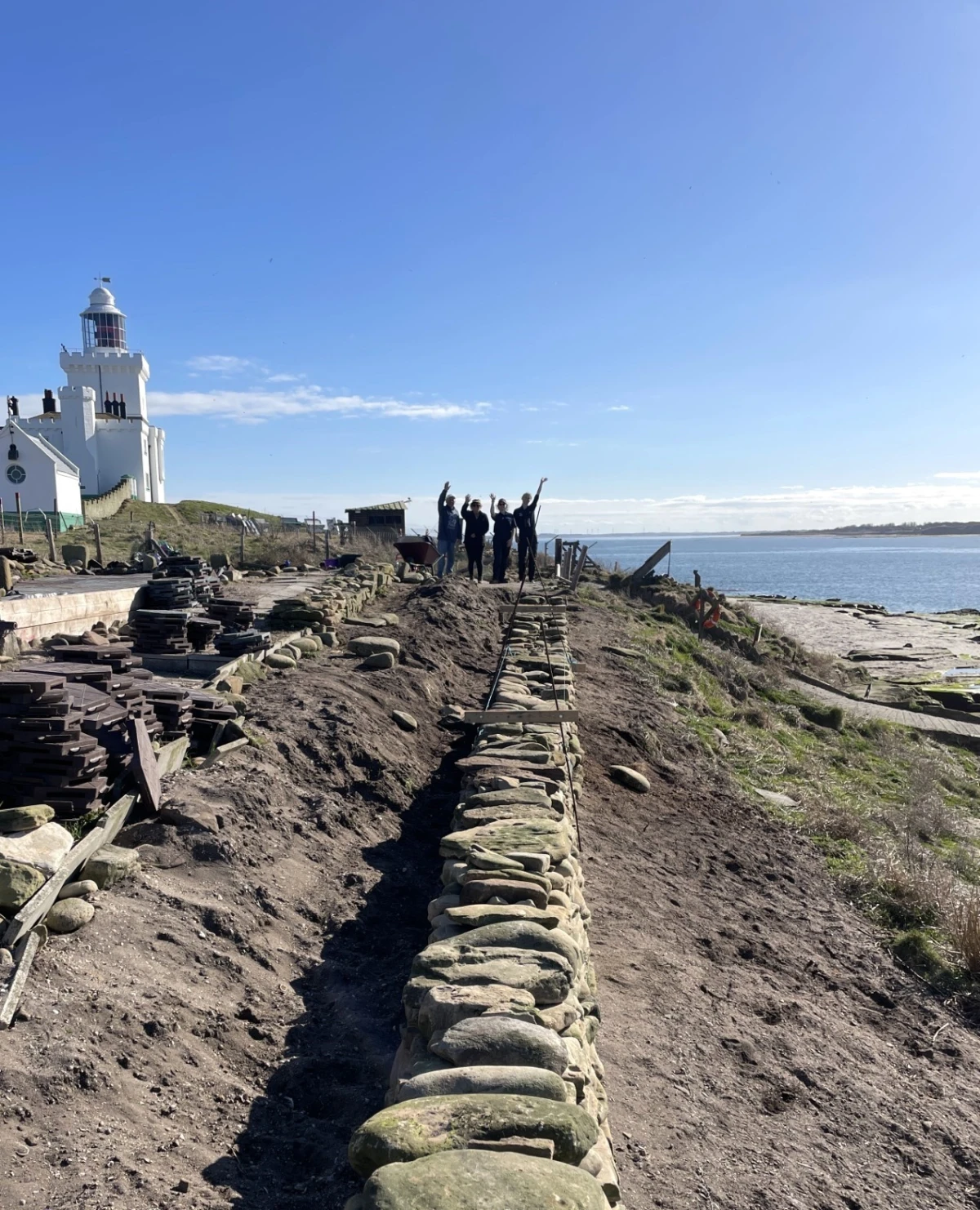 Volunteers at Coquet Island