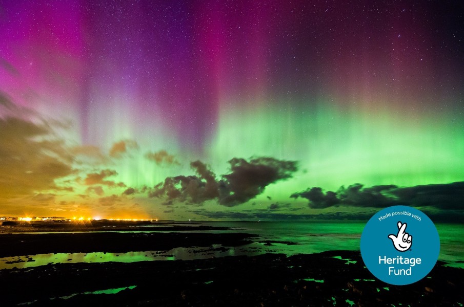Aurora Borealis over Beadnell