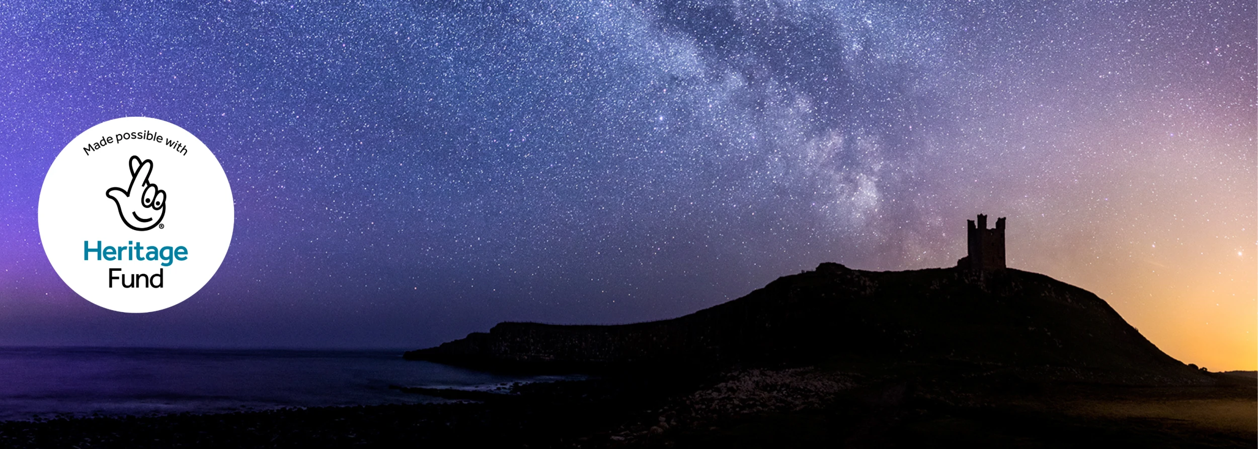 Milky Way over Dunstanburgh